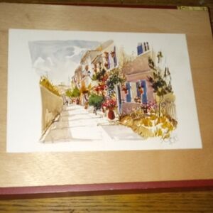 Charming Street Scene Vgt Postcard
